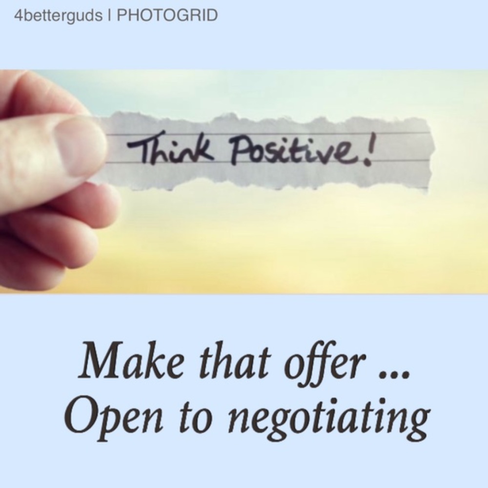 Go ahead & Make that offer if Item On your mind...